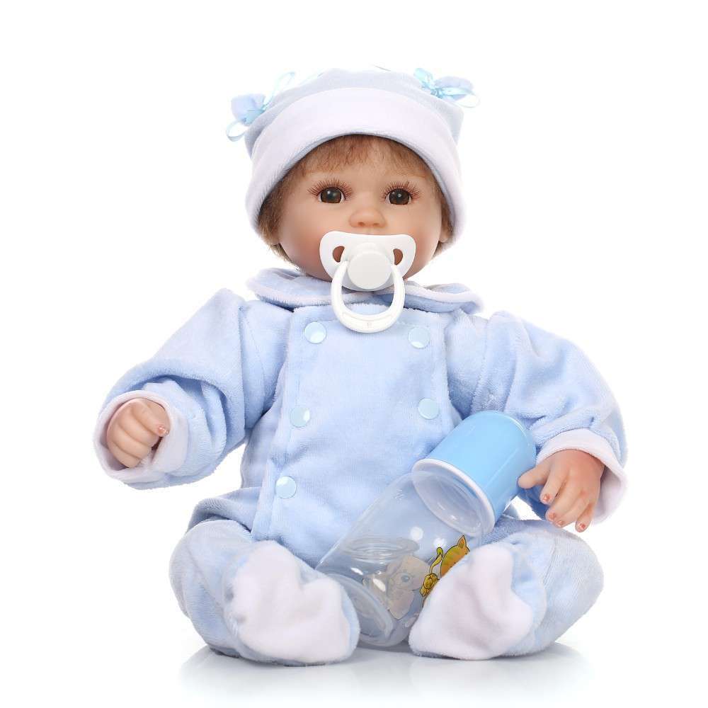 リボーンドール リアル 赤ちゃん人形 トドラードール ベビードール 42cm 高級 かわいい 衣装・おしゃぶり・哺乳瓶付き お?