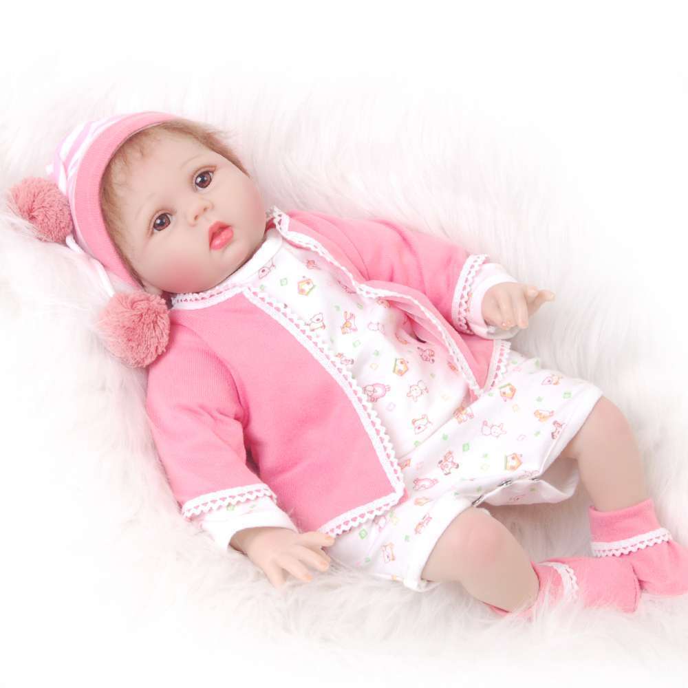 リボーンドール リアル 赤ちゃん人形 トドラードール ベビードール 55cm 高級 かわいい 衣装・おしゃぶり・哺乳瓶付き プレゼント ba77_画像5