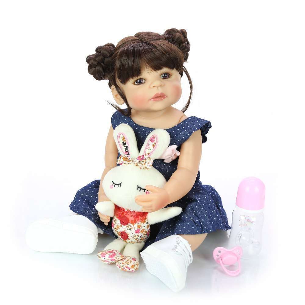 リボーンドール リアル 赤ちゃん人形 トドラードール ベビードール 55cm 高級 かわいい 防水 洋服セット 女の子 ba003