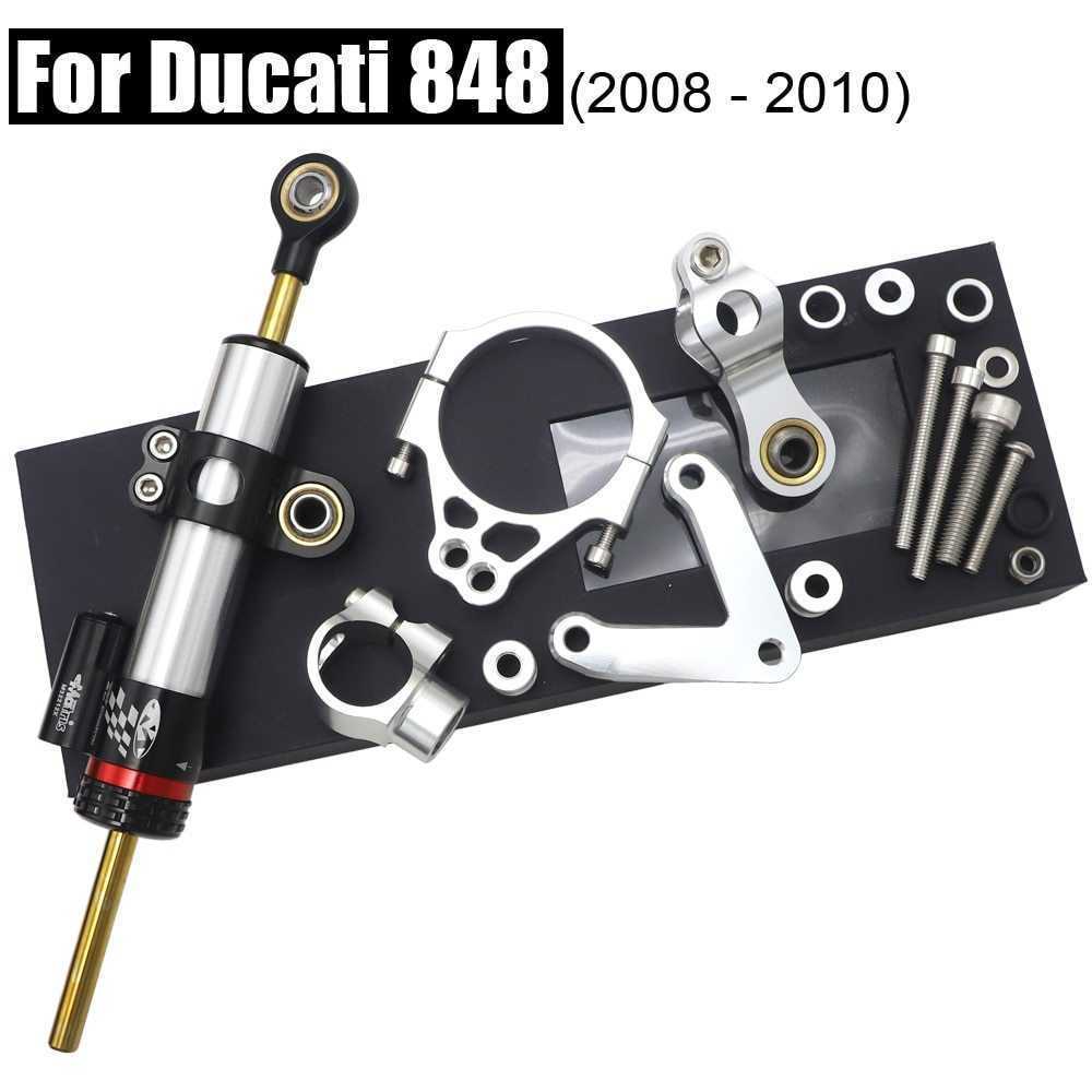  Ducati 848 cnc stabilizer w/ bracket set saftety control kit 2008-2010 anodized aluminum bike parts accessory 