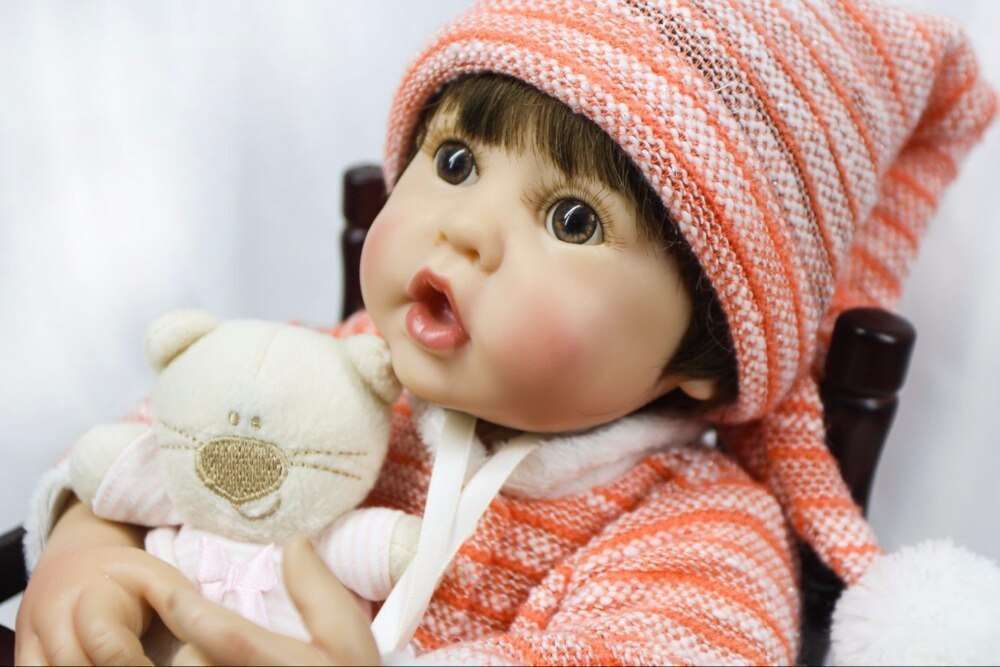 リボーンドール リアル 赤ちゃん人形 トドラードール ベビードール 45cm 高級 かわいい 衣装付き お目目ぱっちり プレゼント ba88