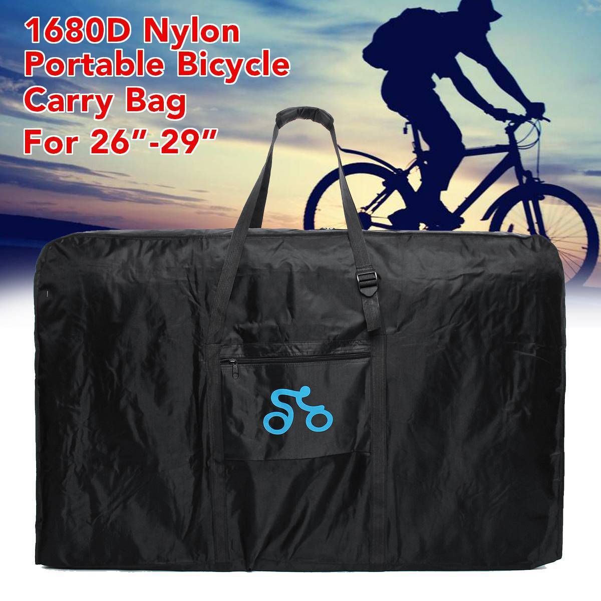 1680D nylon portable bicycle carry bag 26-29 -inch cycling bicycle transportation case travel bicycle accessory 