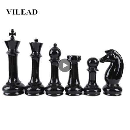 チェス　6点セット　(カラー選択可) 置物 ヨーロッパ アンティーク コレクション 西洋彫刻 オブジェ_画像1
