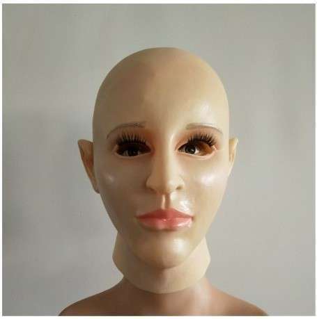 女性マスク ラテックス シリコンマスク ハロウィン ダンス マスカレード コスプレ New Paryジェンダーレーブ_画像1