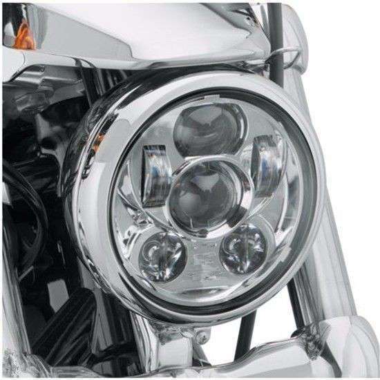 ハーレー LEDヘッドライト 5 3/4インチ クローム 銀 スポーツスター ダイナ ソフテイル プロジェクター ユニット 5.75インチ
