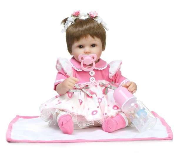 リボーンドール リアル 赤ちゃん人形 トドラードール ベビードール 40cm 高級 かわいい 洋服セット 女の子 ba011