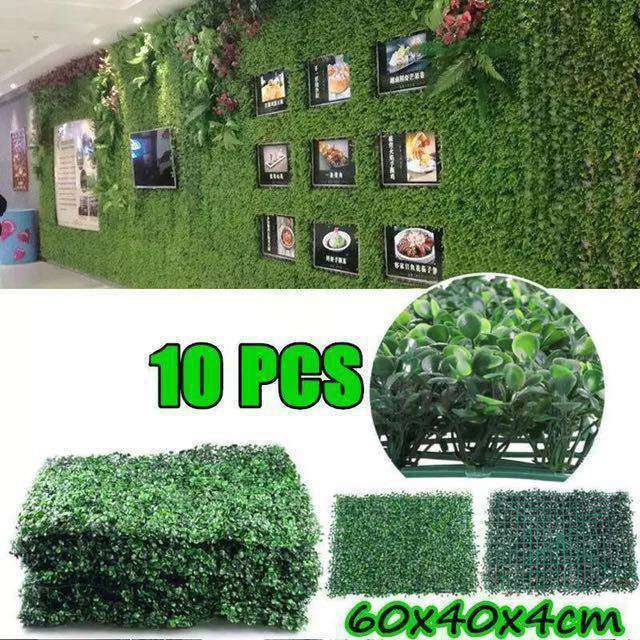 10 piece human work garden hedge screen plant wall fake panel background equipment ornament 