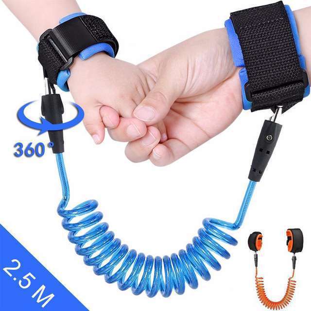 3582 Anti Lost Wrist Link Toddler Leash Safety Harness ベイビー ストラップ Rope アウトドア Walking Hand_画像1