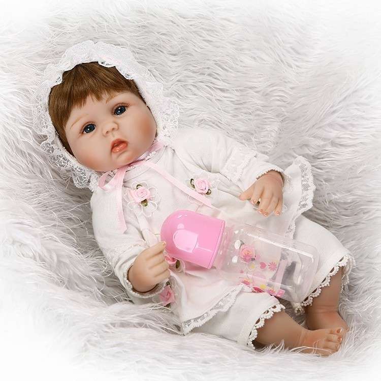 リボーンドール リアル 赤ちゃん人形 トドラードール ベビードール 40cm 高級 かわいい 衣装・おしゃぶり・哺乳瓶付き 乳児 新生児 ba30_画像2