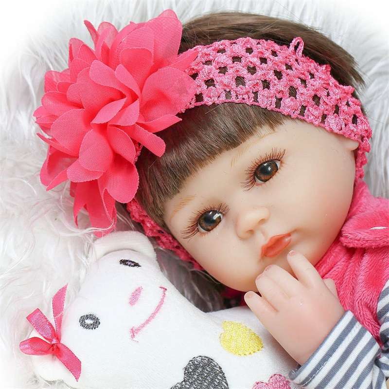 リボーンドール リアル 赤ちゃん人形 トドラードール ベビードール 40cm 高級 かわいい 衣装付き 女の子 ba89