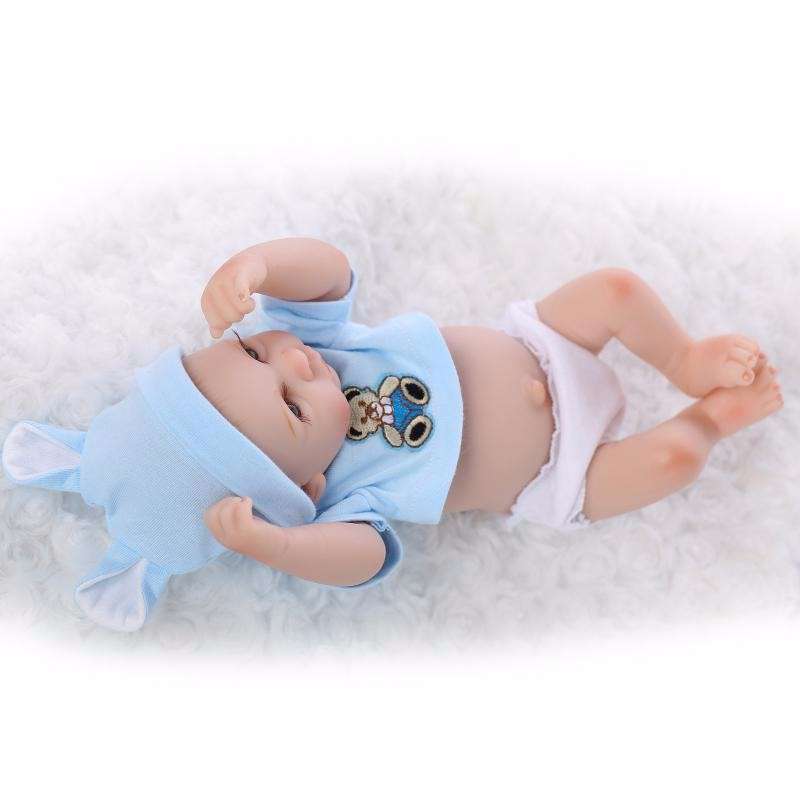 フルシリコン 入浴可 リボーンドール リアル 赤ちゃん人形 双子セット トドラードール ベビードール 28cm 高級 洋服付 K_画像4