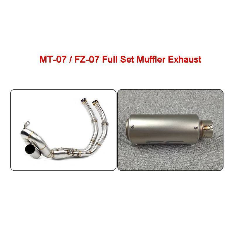 MT-07 MT07 FZ 07オートバイフルセットマフラー排気システムヤマハMT-07 FZ-07 MT07 2013 2014 2015 2016 2017_画像10