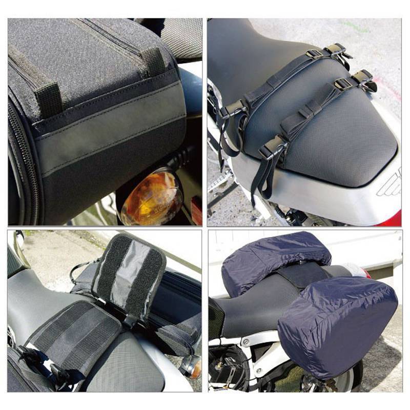 オートバイ サドルバッグ 荷物 スーツケース バイクリアシート 高品質 大容量 バッグ 防水_画像4