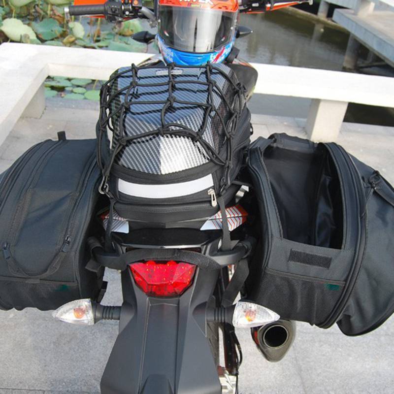 オートバイ サドルバッグ 荷物 スーツケース バイクリアシート 高品質 大容量 バッグ 防水_画像6
