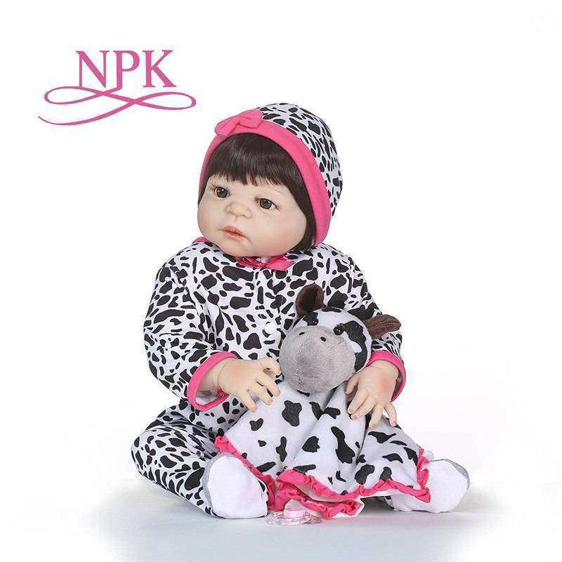 NPK 55センチ全身シリコーン 赤ちゃん人形 現実的なベベでソフトぬいぐるみ 22 人形服最高子供のためのギフト
