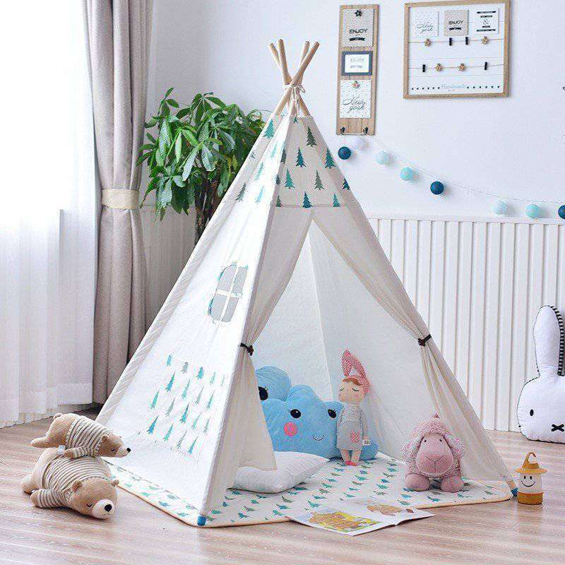 お子様のためのプレイテント 　インディアンデザイン コットン 子供部屋