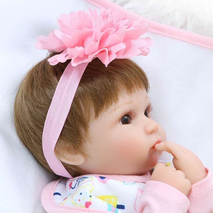 リボーンドール リアル 赤ちゃん人形 トドラードール ベビードール 42cm 高級 かわいい 衣装・おしゃぶり・哺乳瓶付き 元気 ba31_画像5