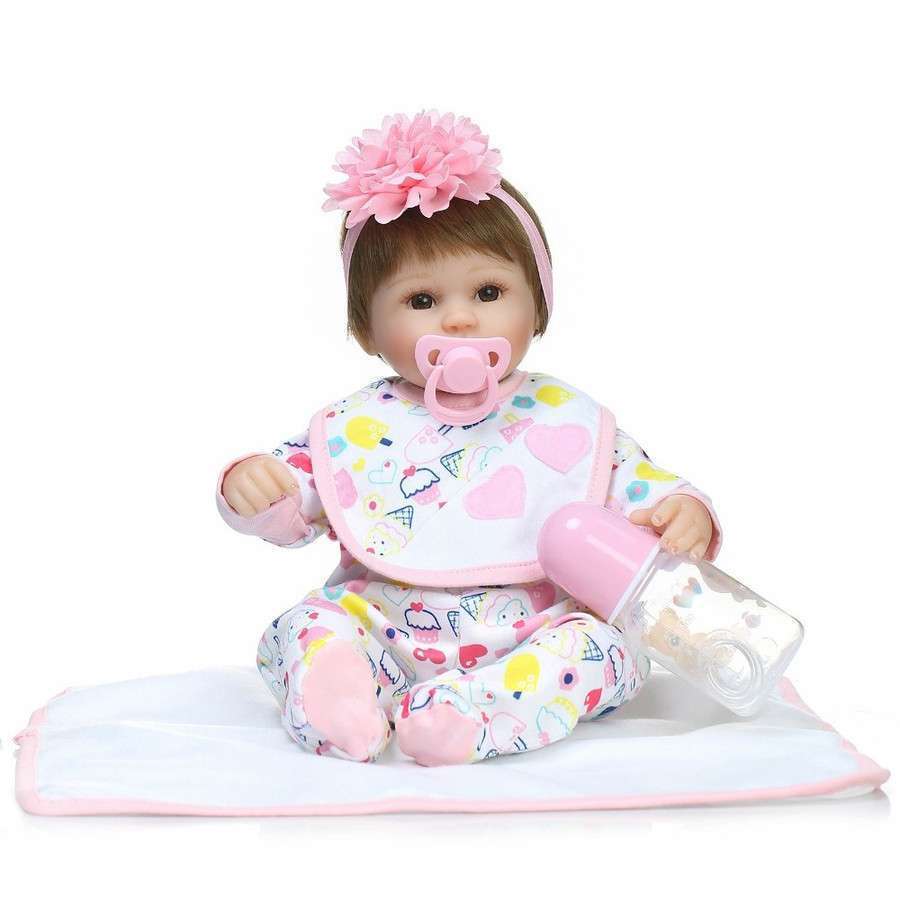 リボーンドール リアル 赤ちゃん人形 トドラードール ベビードール 42cm 高級 かわいい 衣装・おしゃぶり・哺乳瓶付き 元気 ba31