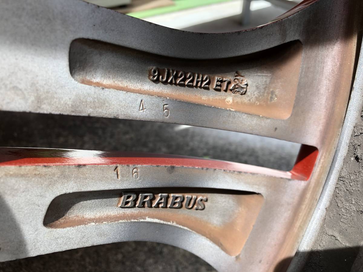 春の新作続々 中古 22インチ ブラバス タイプ ホイール 265 35R22