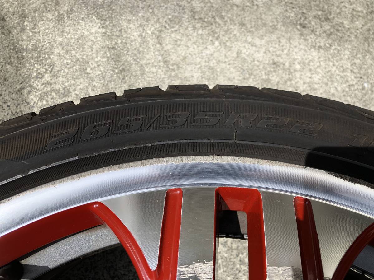 春の新作続々 中古 22インチ ブラバス タイプ ホイール 265 35R22
