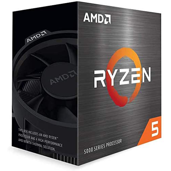 【中古】AMD Ryzen 5 5600X with Wraith Spire cooler 100-000000065 4.6GHz Socket AM4 元箱あり_画像1