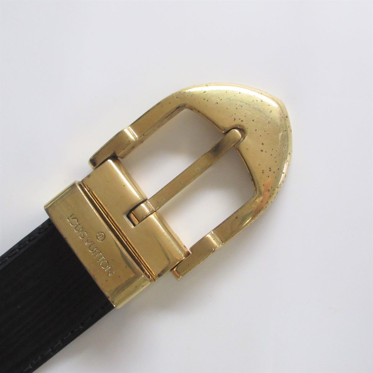 55%OFF!】 ルイヴィトンLOUIS VUITTON ベルト エピ ブラック