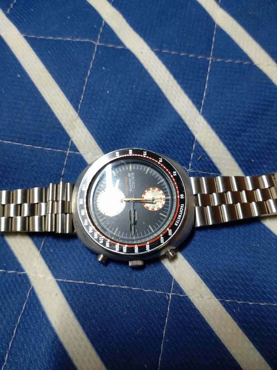 セイコーファイブスポーツスピードタイマー美品1973年ベルト新品