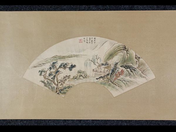 新作入荷格安 ヤフオク! - 中国書画 『近代画家呉湖帆・山水図扇面