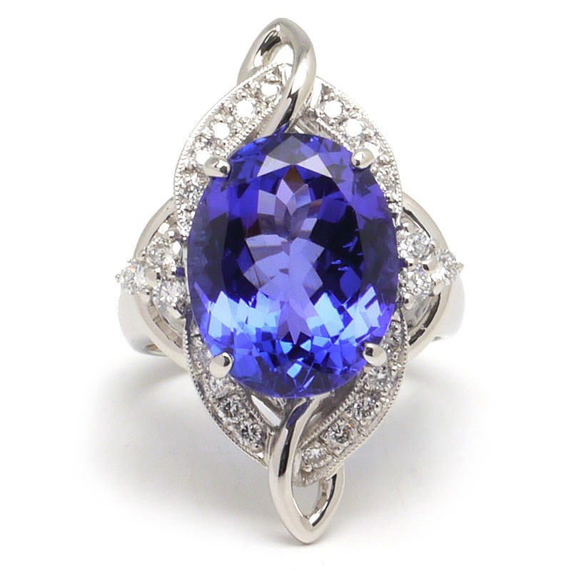  tanzanite diamond ring #12 approximately 12 number ring PT900*zoi site 9.00ct* diamond 0.44ctso-ting attaching beautiful goods 