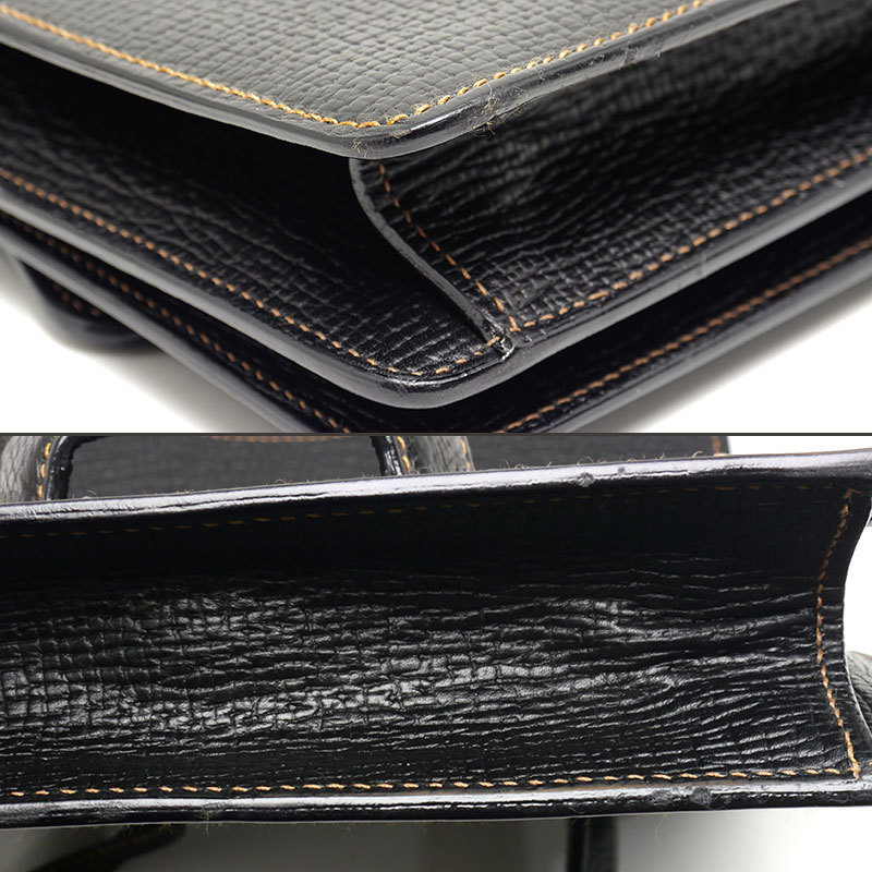 ロエベ LOEWE バルセロナ 2WAYハンドバッグ レザー ブラック スクエア