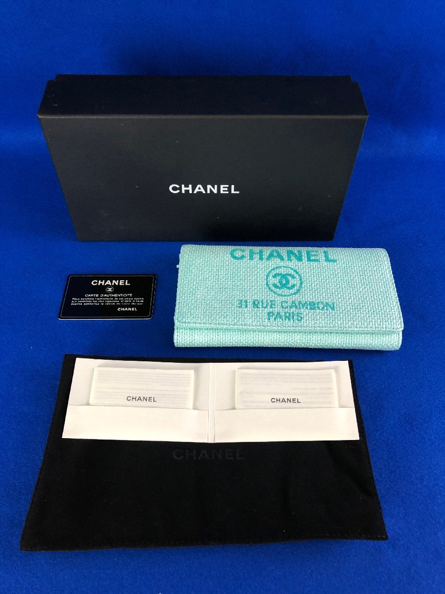 ☆中古品☆財布 CHANEL ドーヴィル ロング フラップ ウォレット A81976