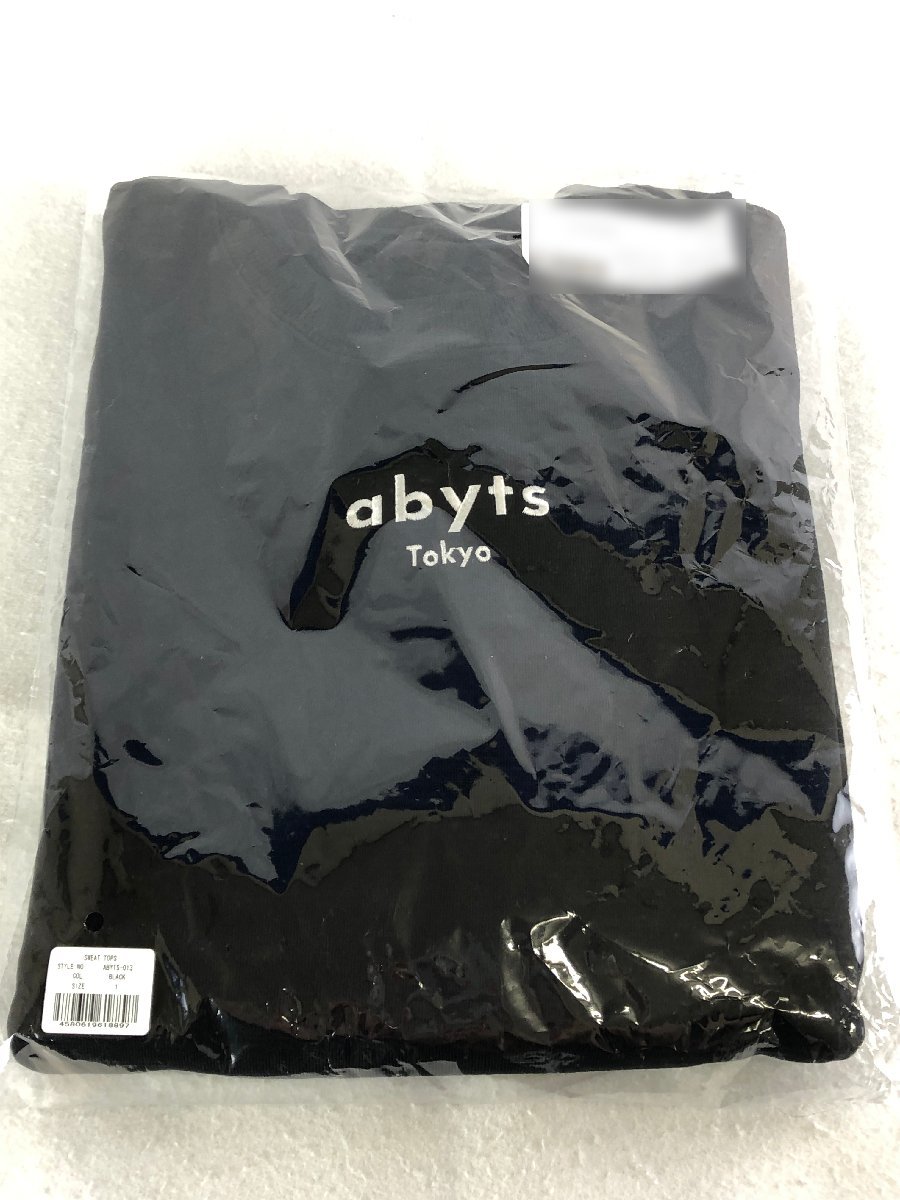☆未使用品☆【未開封】abyts SWEAT TOPS ABYTS-013 1サイズ ブラック