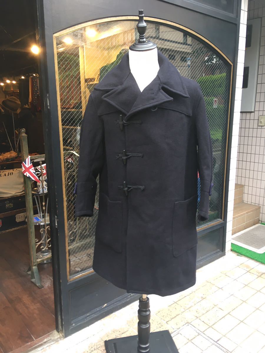 イギリス古着 duffle coat ダッフルコートGPO British Rail royal navy フードなしダッフル　60s MV925_画像1