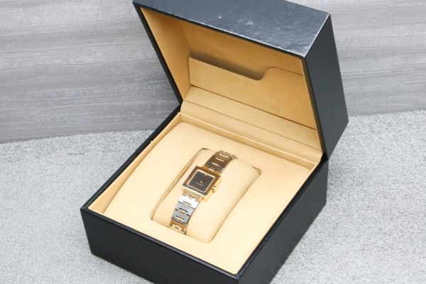 希少 ブルガリ SQ22G クアドラード YG 750 K18 レディース 時計 BVLGARI_画像10