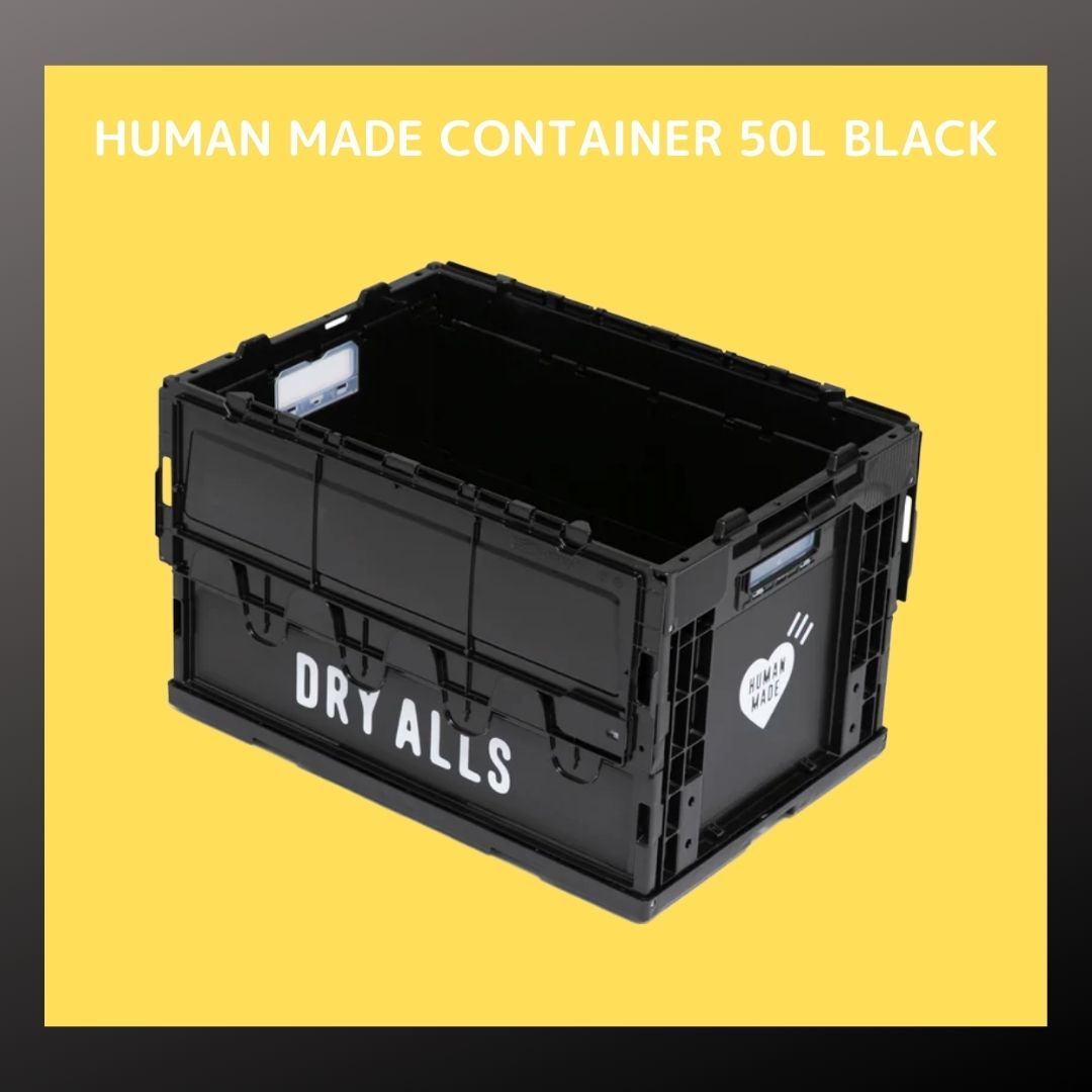 になってい HUMAN - HUMAN MADE CONTAINER 50L BLACK 黒 2個セットの 
