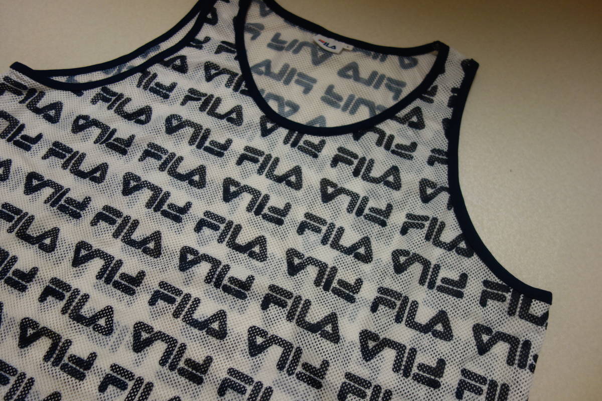 美品 FILA メッシュ タンクトップ フィラ Lサイズ_画像2