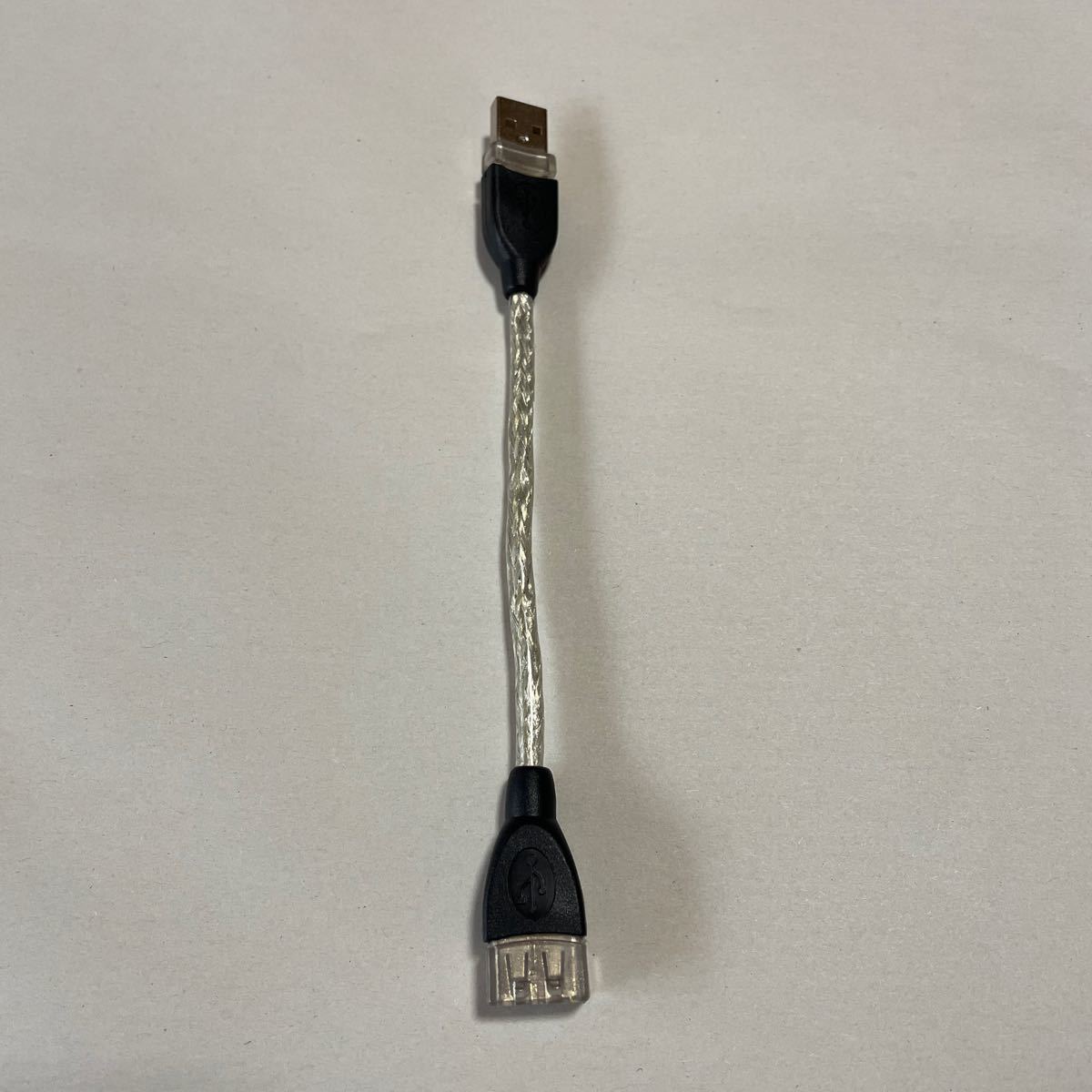 USB2.0延長ケーブル 10cm ハードタイプ