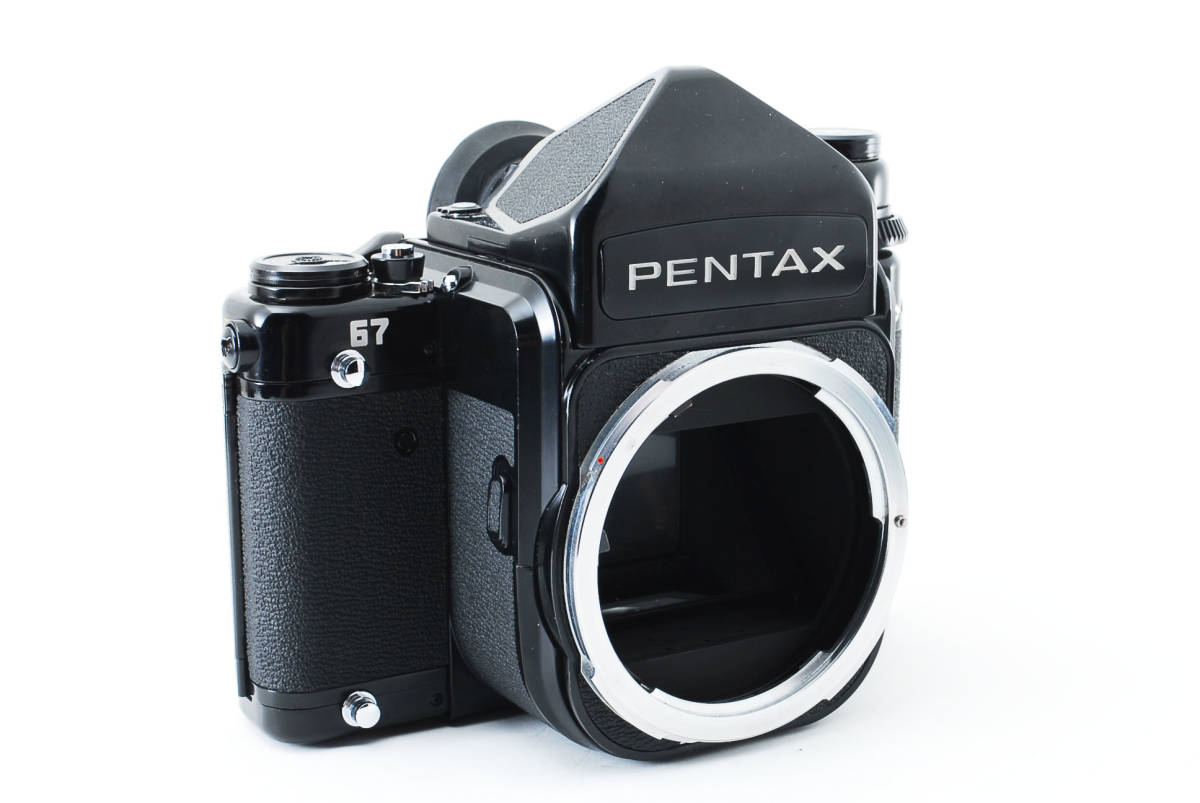 木製グリップ付！ PENTAX ペンタックス 67 TTL ファインダー ボディ 中判フィルムカメラ (1446)_画像3