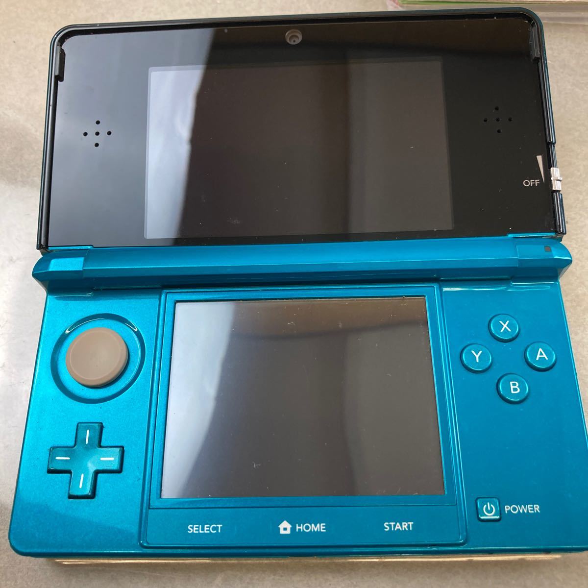 306】任天堂 ニンテンドー 3DS本体 アクアブルー ゲーム機 説明書 箱
