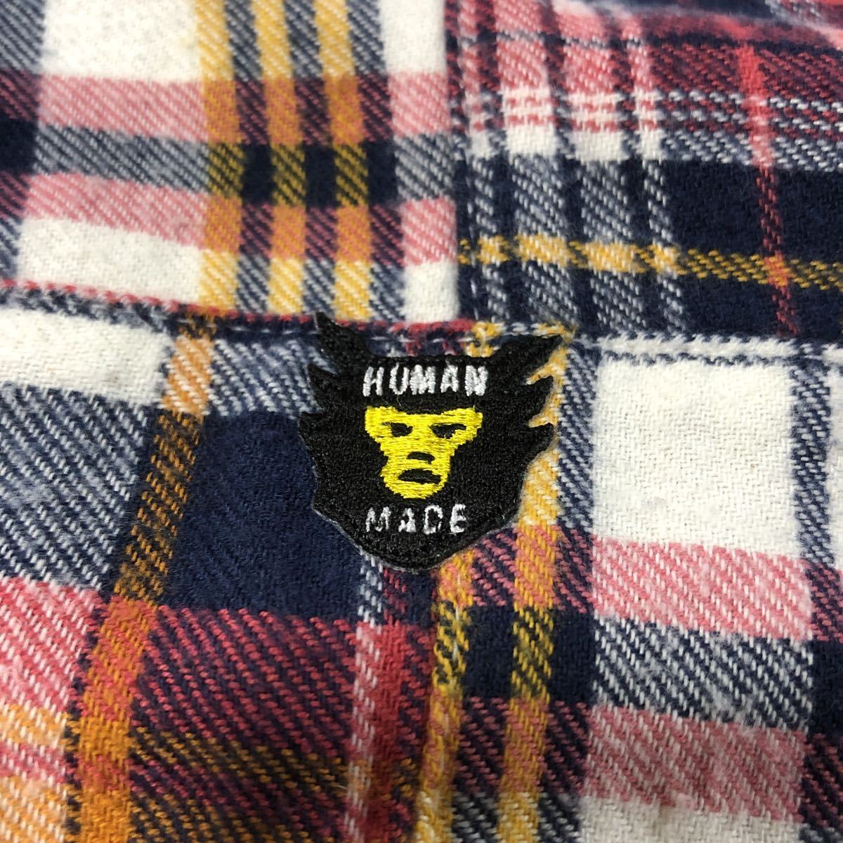 NIGO着 HUMAN MADE パッチワークシャツ (M) PATCHWORK L/S SHIRT ヒューマンメイド_画像3
