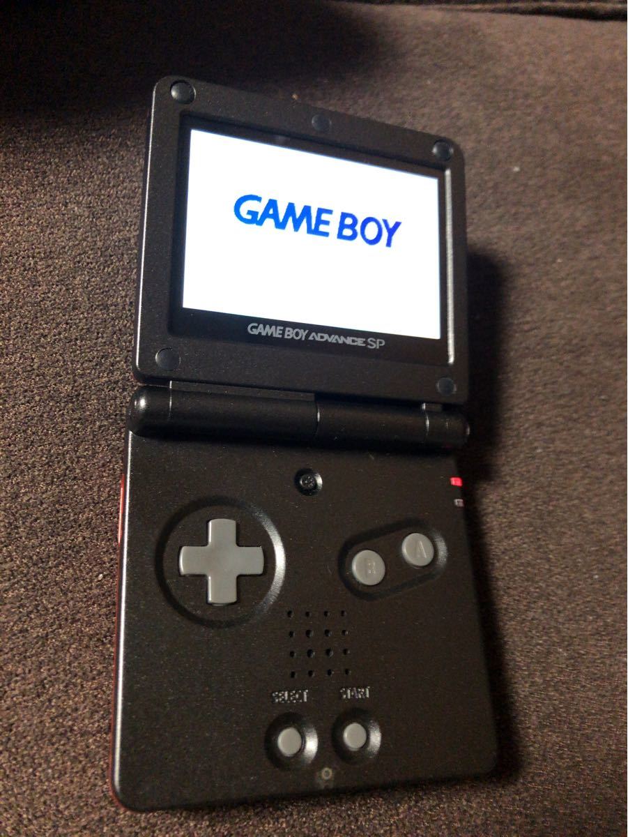 ゲームボーイアドバンスSP IPS化　非純正充電ケーブルつき　GBA