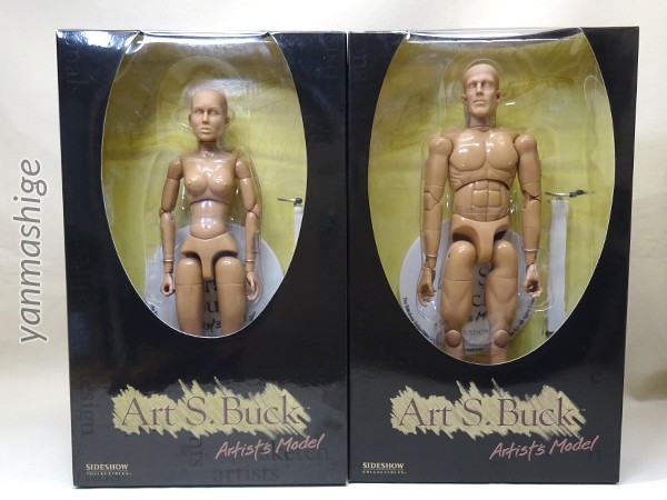 新品 1/6 サイドショウトイ素体 白人男女2体セット Caucasian Art S.Buck Artist Model デッサンモデル SIDESHOW COLLECTIBLES_画像1