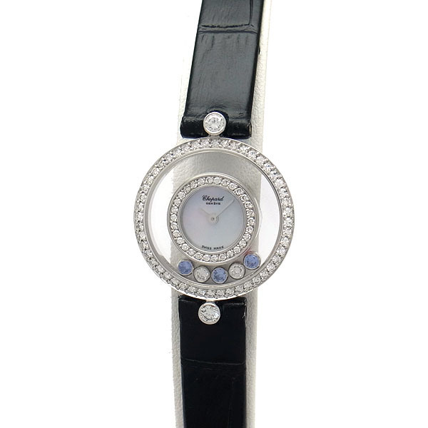 [ green shop pawnshop ] Chopard happy diamond 20/3957 lady's size K18WG[ used ]