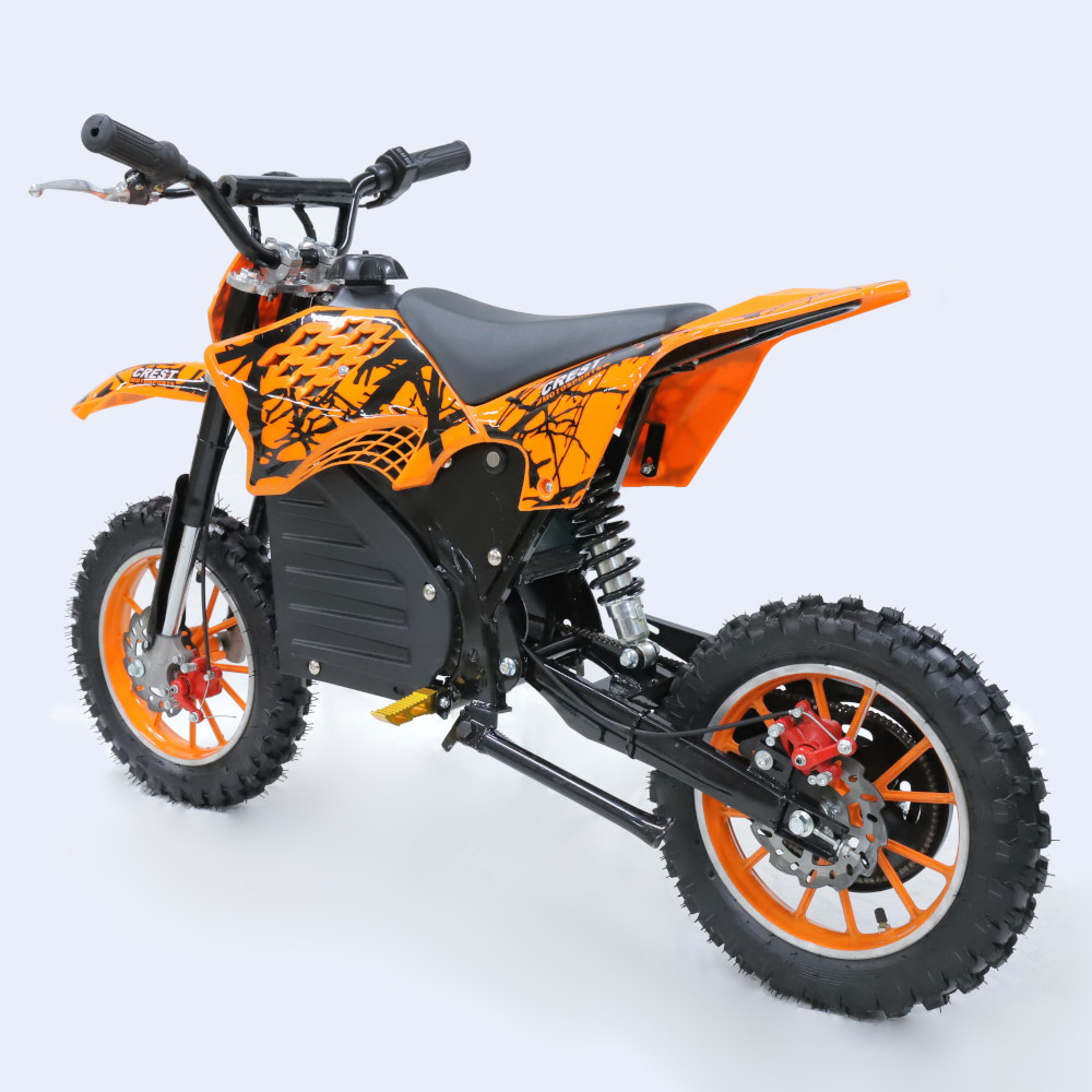 350W搭載電動ポケバイ 速度コントローラー付き モトクロスモデル ダートバイクタイプポケットバイク オレンジ CR-DBE03_画像3