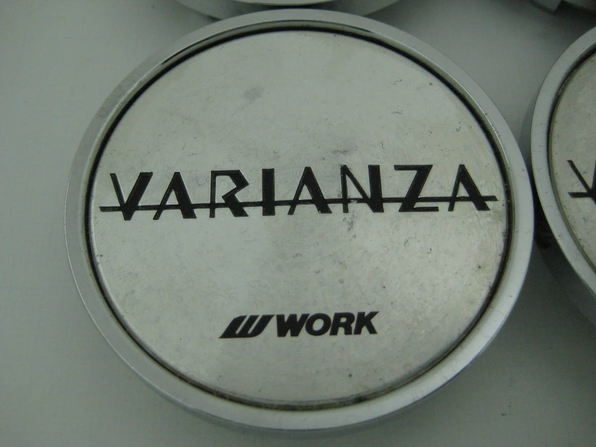 k5730 WORK VARIANZA ヴァリアンツァ アルミホイール用センターキャップ中古4個 ワーク_画像4