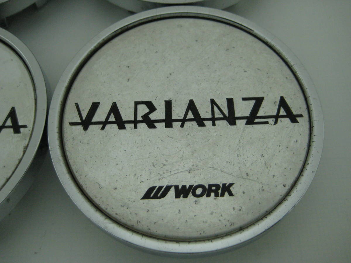 k5730 WORK VARIANZA ヴァリアンツァ アルミホイール用センターキャップ中古4個 ワーク_画像5