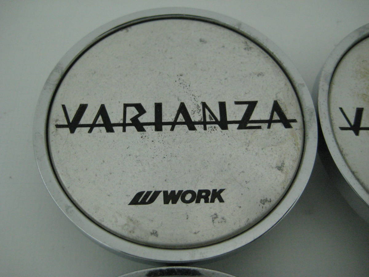 k5731 WORK VARIANZA ヴァリアンツァ アルミホイール用センターキャップ中古4個 ワーク_画像2