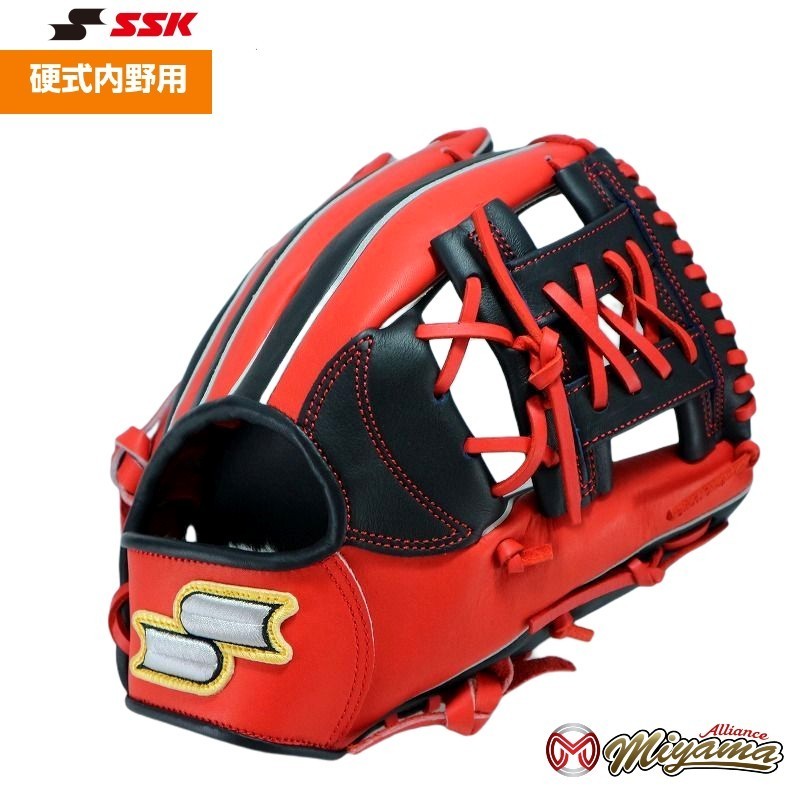 SSK 250 エスエスケイ 内野用 硬式グローブ 内野手用 グラブ 野球 グローブ 内野手 海外 軟式 グローブ ソフト M号 M球 使用可能_画像1