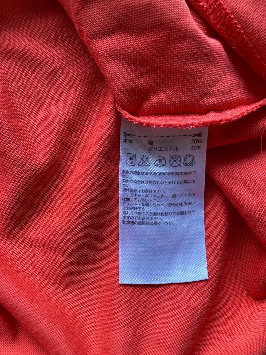 adidas アディダス Tシャツ　150cm オレンジ