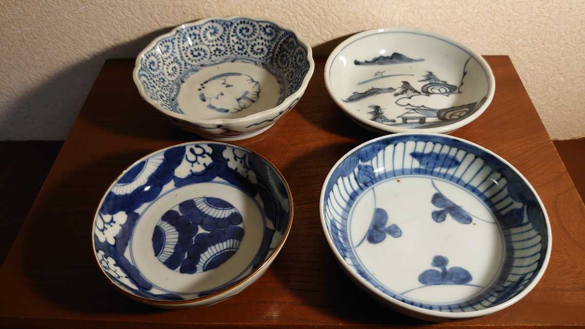古伊万里 伊万里 染付 なます皿 古美術 鑑賞陶器 蛸唐草 アンティーク